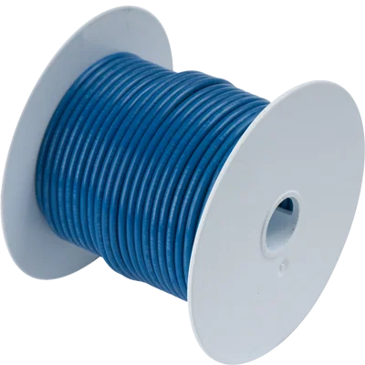 100110 – ANCOR Primary Wire, Stranded Conductor 18 Gauge Dark Blue 100 Foot Spool Tinned Copper Conductor/ PVC Insula...